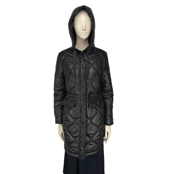 SAM EDELMAN Onion Quilted Anorak Jacket Black  sz XS - Picture 4 of 9
